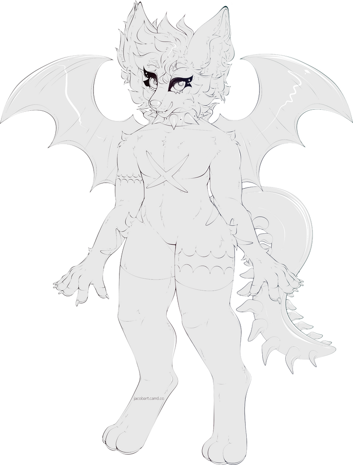 Lineart Only (No Colour)