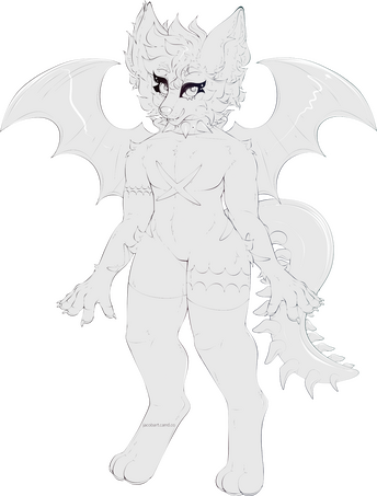 Lineart Only (No Colour)