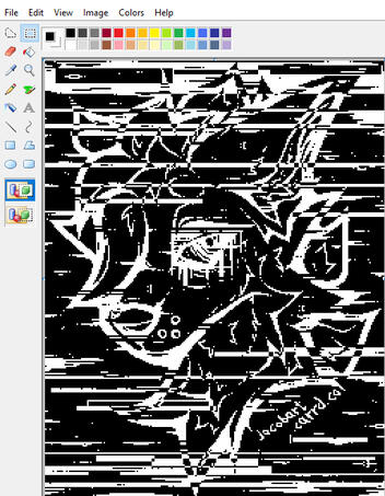 Pixel Art (Paint, No Colour)