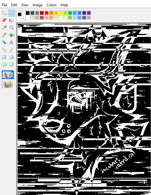 Pixel Art (Paint, No Colour)